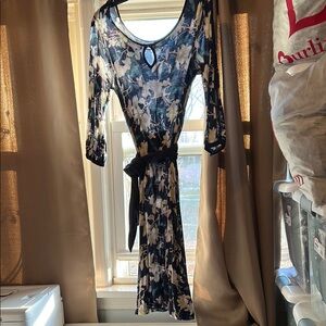 Floral Blue Dress